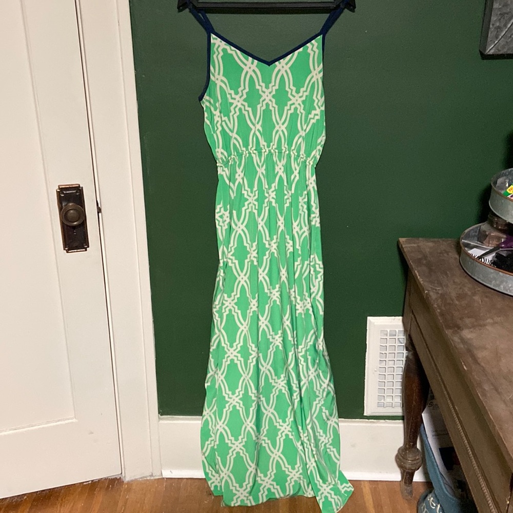 Green maxi dress. Size medium